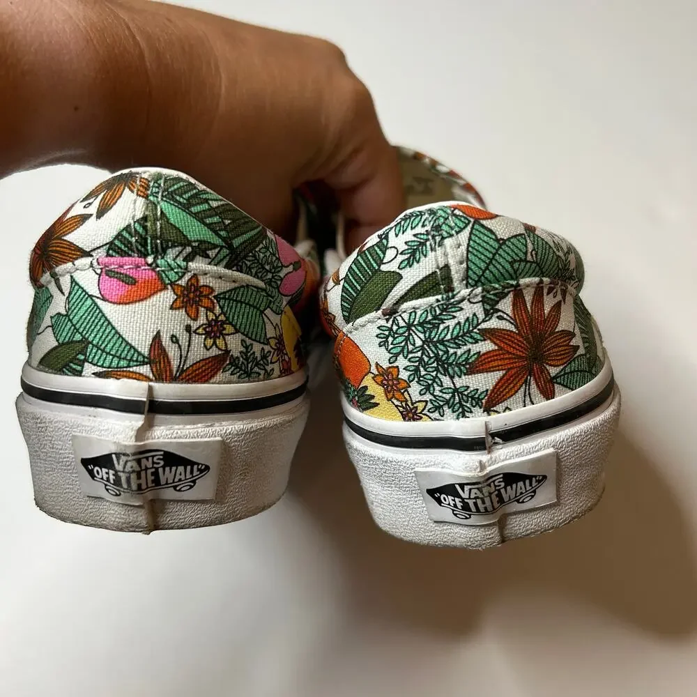 VANS Multi Tropic Classic Slip-On Shoes 5.5